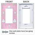 thumbnail image 3 of Yayeee Rocker Switch Wall Plate 2-Gang 4.7"x4.6" Home Decorative Outlet Cover, Ice Cream Rainbow Pattern, 3 of 6