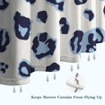 thumbnail image 6 of White and Blue Of Leopard Print Shower Curtain 72"x72" ,Bathroom Decorative Shower Curtains Set with 12 Hooks,Modern Waterproof Washable Shower Curtain, 6 of 6