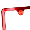 thumbnail image 6 of Slim 2 Holes Style Powder Coated Candy Red Stainless Steel License Plate Frame with Aluminum Screw Cap, 6 of 8