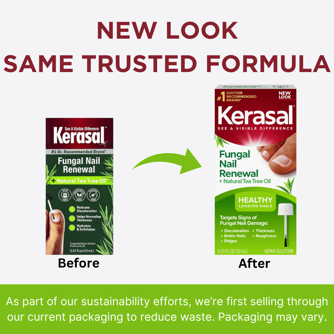 (2 pack) Kerasal Plus Tea Tree Oil Fungal Nail Repair Solution with Precision Brush, 10ml
