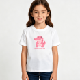 thumbnail image 2 of Girls Graphic Tees Pink Alligator Kids T Shirt Happy Safari 100% Cotton Short Sleeve Soft Tops 4-13Y, 2 of 5