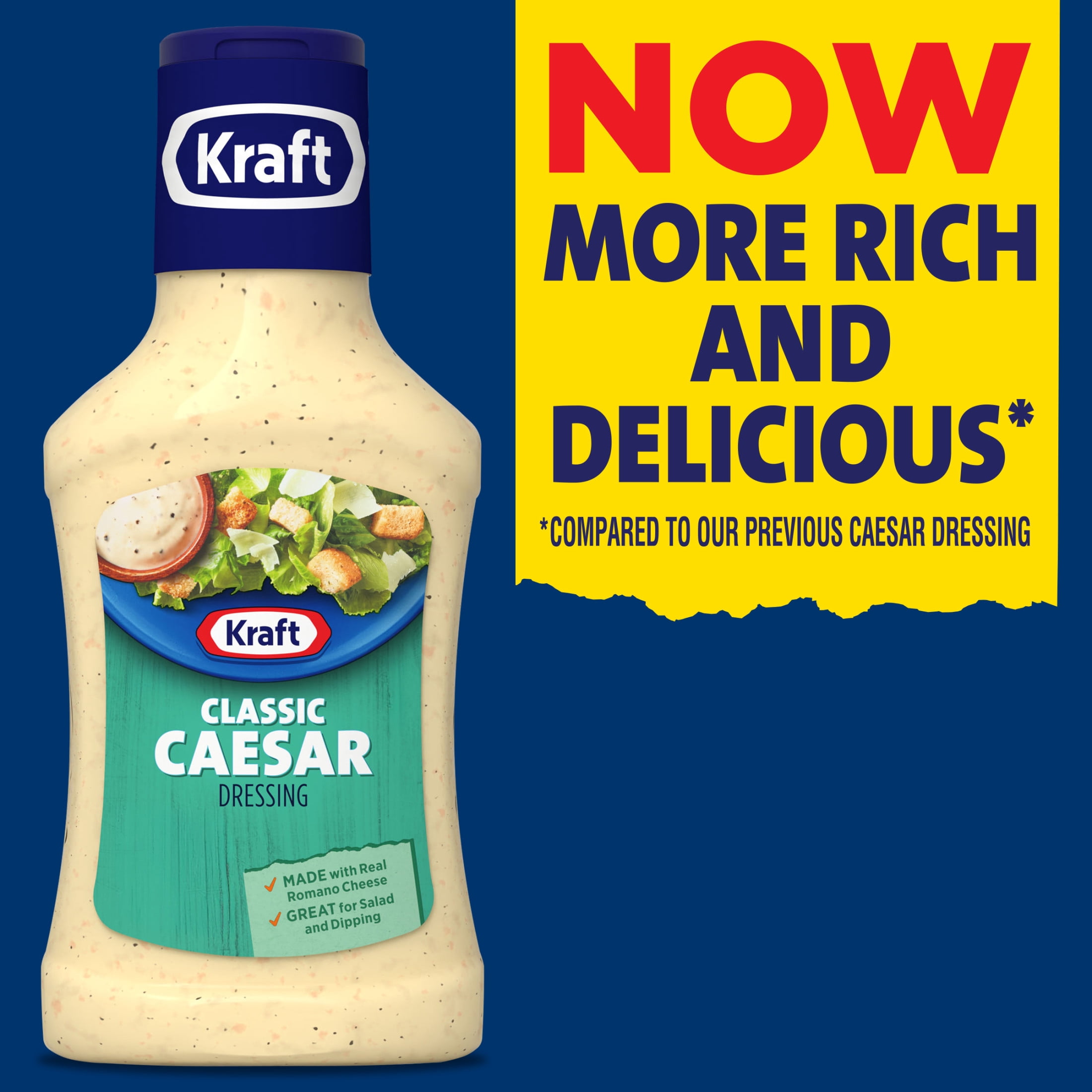 south beach caesar dressing Kraft Classic 8 fl oz Bottle for Salads, Dips Chicken salad