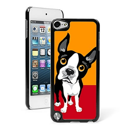 Ipod 1 Generation Case Cartoons For Apple iPod Touch 5th / 6th Generation Hard Back Case Cover Funny Cartoon Boston Terrier Dog (Black) ()