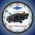 thumbnail image 2 of 1958 Corvette 2 LED Lighted Premium Wall Clock, 2 of 7