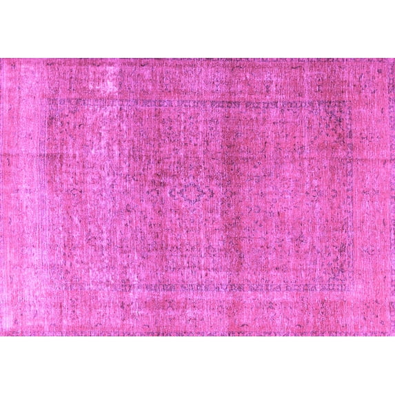 Ahgly Company Indoor Rectangle Persian Purple Traditional Area Rugs, 5' x 7'