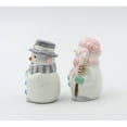 thumbnail image 4 of Frosty the Snowman Ceramic Salt and Pepper Shakers 3.5in Gift, 4 of 5