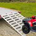 thumbnail image 6 of M optimized Aluminum Loading Ramps, 1500 lbs Tri-Fold Foldable Ramps for Pickup Trucks Bed, Trailers Ramp with Load Straps for Motorcycles, ATV/UTV, Lawn mowers, Tractors, 6 of 7