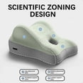 thumbnail image 3 of Multifunctional backrest pillow for couples, memory foam cushion with hip pad for pregnancy, 3 of 5