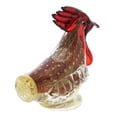 thumbnail image 2 of GlassOfVenice Murano Glass Bullicante Rooster - Red, 2 of 8