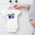 thumbnail image 5 of Cool Retro MTV Water Splash Logo Romper Boys or Girls Infant Baby Brisco Brands NB, 5 of 6
