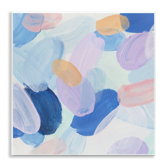 Stupell Industries Oblong Shapes Pattern Abstract Painting Unframed Art Print Wall Art, 12 x 12