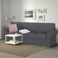 thumbnail image 3 of Skylinewears Stretch Sofa Slipcover High Spandex Couch Sofa Cover Jacquard Furniture Protector Anti-Slip Foams Included (Gray, Medium), 3 of 7