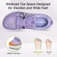thumbnail image 2 of Women's Orthopedic Diabetic Wide Running Shoes: Comfortable Casual Arch Support Plantar Fasciitis Orthotic Sneakers, High Arch Swollen Work Tennis Sports Shoes for Foot and Heel Pain Relief, 2 of 8