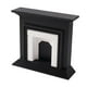 thumbnail image 2 of Chimenea de casa de muñecas a escala 1:12, modelo en miniatura, decoración de casa de muñecas, muebles negro, 2 of 9