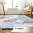 thumbnail image 3 of Ultrug Soft Boho Area Rug Moroccan Geometric Rugs Washable Carpet for Bedroom Living Room Home Decor,4'x6',Blue, 3 of 7