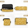 thumbnail image 5 of Hair Tool Organizer Bag with Heat Resistant Mat Removable Travel Storage Case for Hot Air Brushes Curling Irons Honey Jars and Bees Pattern, 5 of 8