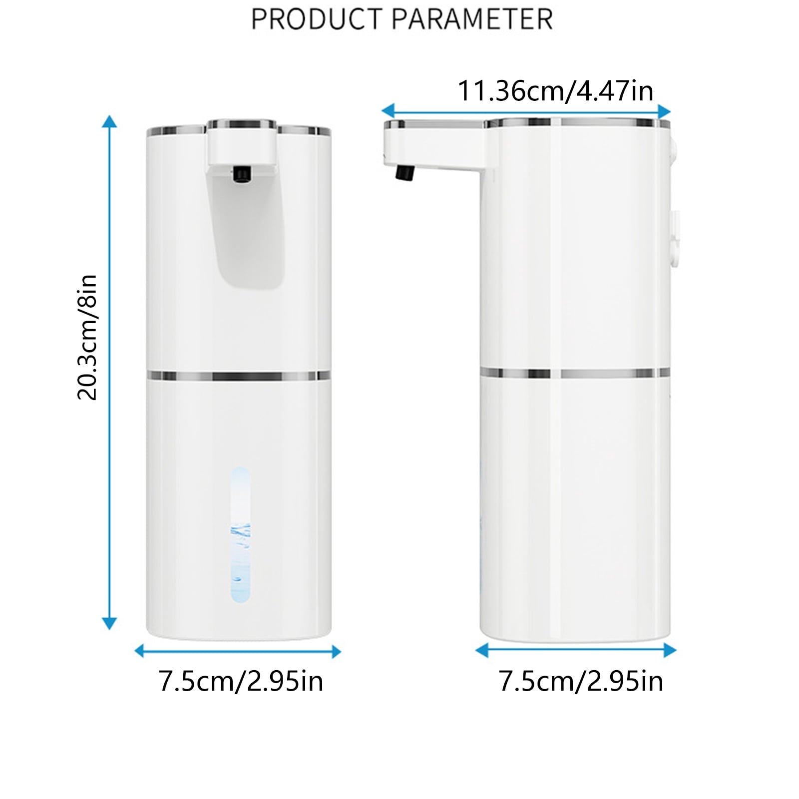 Bathroom Soap Dispenser Countertops 420ml Soap Dispenser Automatic Induction Foam Hand Washer Enduring