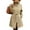 Beige, variant on Kukoosong Women's Winter Wool Coat, Casual Stand Collar Bandage Single-Breasted Peacoat, Elegant Slim Wool Blend Lining Pocket Over Coat