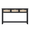 Black, variant on ELYKEN 51.2" Rattan Console Table with 3 Drawers, Natural Wood