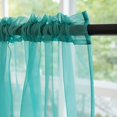 thumbnail image 4 of MOONVAN Windows Gradient Sheer Curtains 63 Inches Length 2 Panels Voile Light Filtering Sheer Curtains Panel Basic Rod Pocket for Bedroom Living Room Children Room Kitchen Yard, 4 of 6