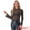 Gold, variant on Women's Glitter Mesh Mock Neck See Through Blouse M Silver