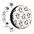 thumbnail image 4 of Naloa Colorful Hearts Penguin PVC Leather Spare Tire Wheel Cover for Car Truck SUV Camper Trailer Universal Fit many size15 inch, 4 of 6