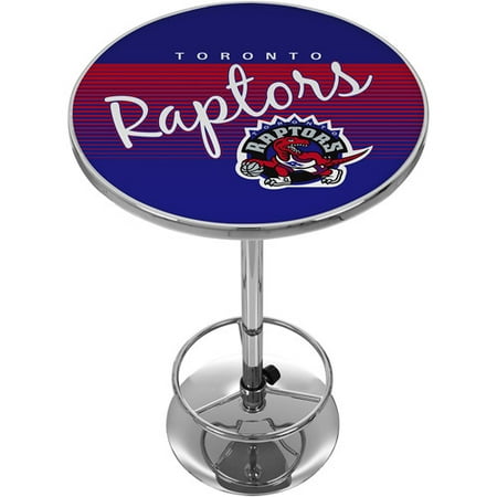 Toronto Raptors Hardwood Classics NBA Chrome Pub Table Toronto Raptors Hardwood Classics NBA Chrome Pub Table