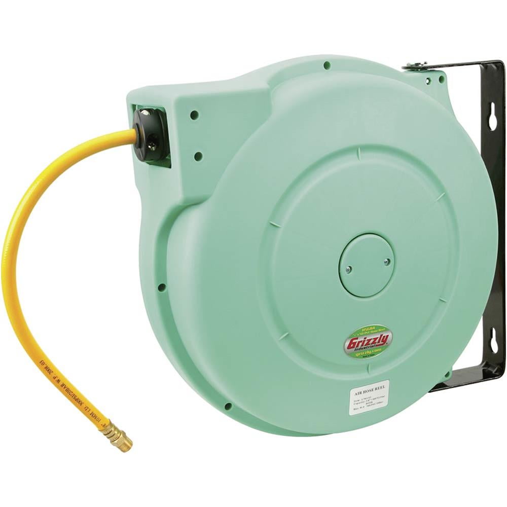 Grizzly H5684 Hose Reel 3 8" x 50' Pvc Casing by