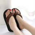 thumbnail image 3 of KDFJPTH Flip Flops Women Size 9 Leather Women's Summer Sequins Sandals Slipper Indoor & Outdoor Flip flops, 3 of 7