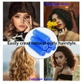 thumbnail image 6 of 12PCS Self Grip Small Hair Curlers Roller Hair Curlers Salon Hairdressing Curler DIY Curly Hairstyle Hair Rollers Tools Rat Tail Comb for Women Medium Short Hair(0.6 x 2.5 Inch), 6 of 7
