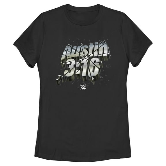 Women's WWE Austin 3:16  Graphic Tee Black X Large
