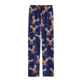 thumbnail image 4 of Mens Pajama Pants Pj Pants Pyjamas Casual Pockets Trousers Fashion Christmas Print Cute Casual Pajama Bottoms Sleep Pants Dark Blue M, 4 of 4