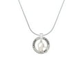 thumbnail image 2 of Delight Jewelry Silvertone Cat Silhouette Heart Laugh Ring Charm Necklace, 18", 2 of 4