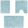thumbnail image 3 of Alfombrillas de baño de 3 piezas, juego de alfombrillas de baño de chenilla suave, alfombrillas de baño y alfombrillas de baño antideslizantes y lavables a máquina para bañera, ducha, baño Vhermosa MZQ-0711-1, 3 of 8