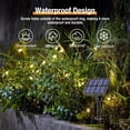 thumbnail image 6 of 2 Pack 33FT 80LED Waterproof Mini Copper Wire Solar String Lights Outdoor with 8 Modes for Garden Tree Christmas Wedding Party, Warm White, 6 of 8