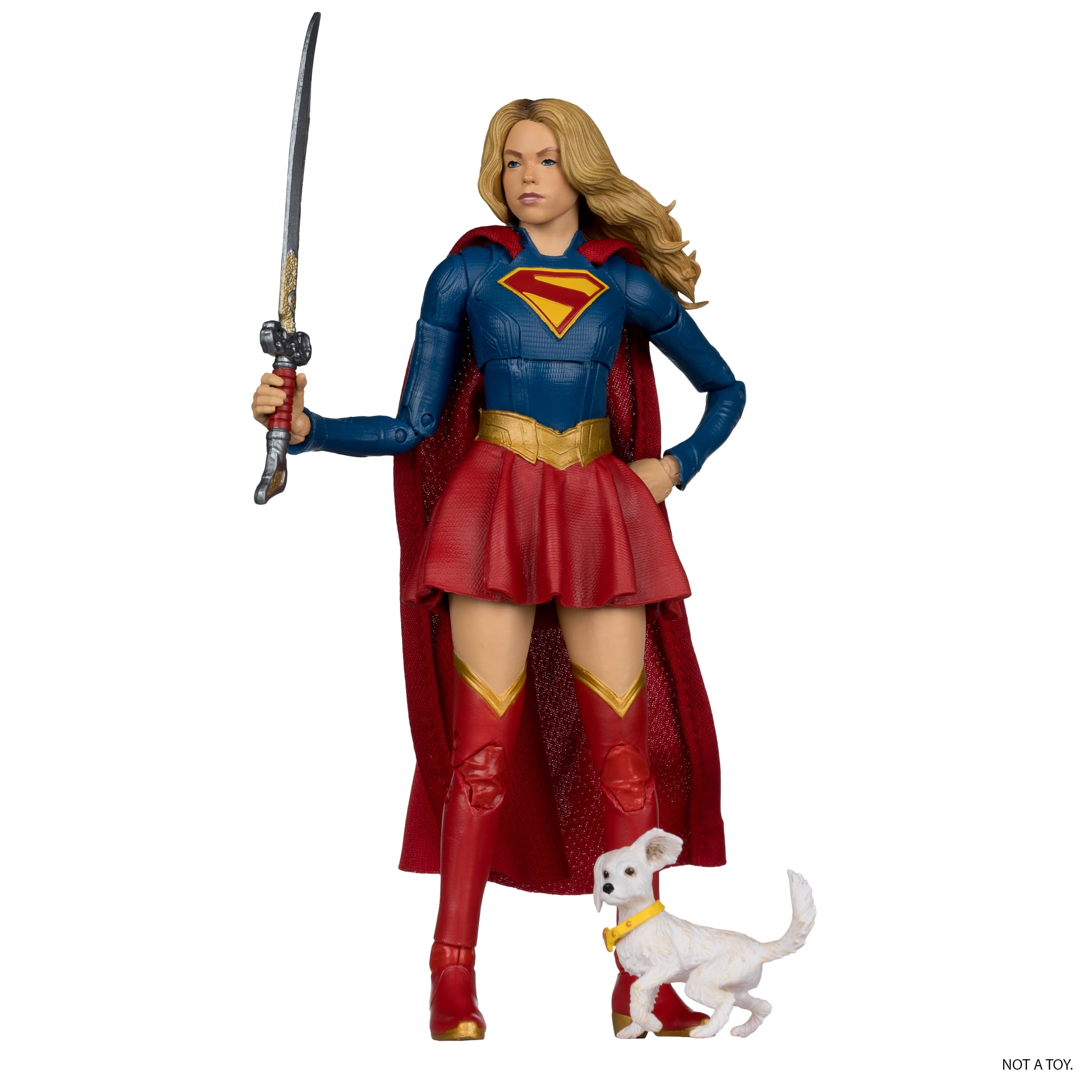 Supergirl and Baby Krypto (DC Multiverse: Supergirl Movie) 7" Action Figure Deluxe Theatrical Edition - McFarlane Toys