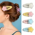 thumbnail image 3 of Cute 90s Aesthetic Plush Star Hairpin for Woman Cute Bangs Ponytail Hair Clip, 3 of 20