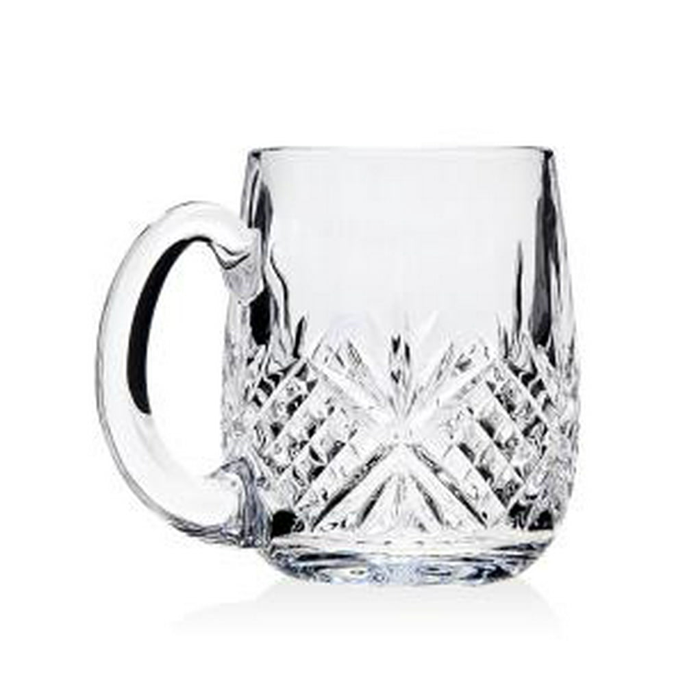 Dublin 18 oz. NonLeaded Crystal Barware Beer Mug with Handle Walmart