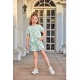 thumbnail image 3 of Arshiner Girls Clothes Toddler Girls Outfits Summer Floral Print Shirt Tops and Shorts with Pockets 2 Piece Baby Clothing Sets 2-3T, 3 of 8