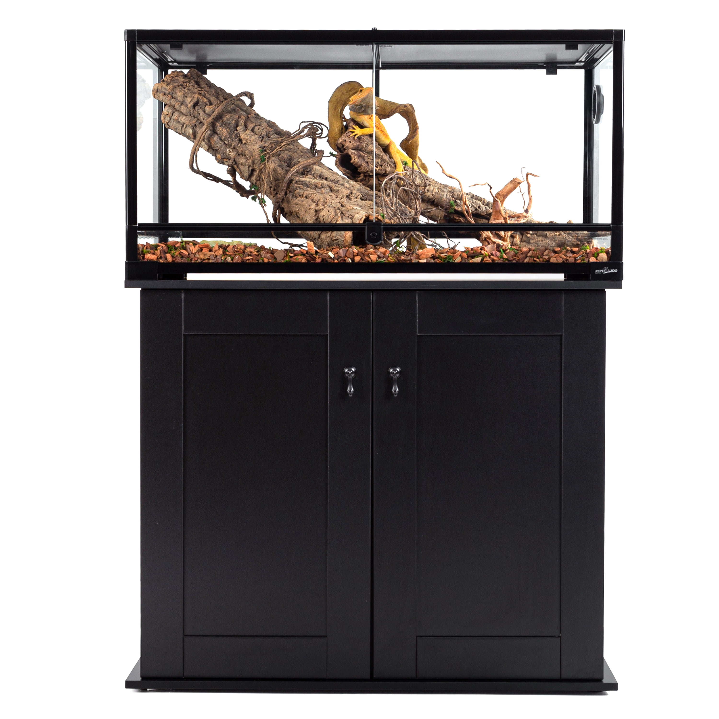 REPTI ZOO Reptile Aquarium Terrarium Wooden Stand