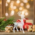 thumbnail image 3 of Toyvian Set of 2 Transparent Acrylic Elk Figurines Christmas Desktop Decorations Holiday Adornments, 3 of 11