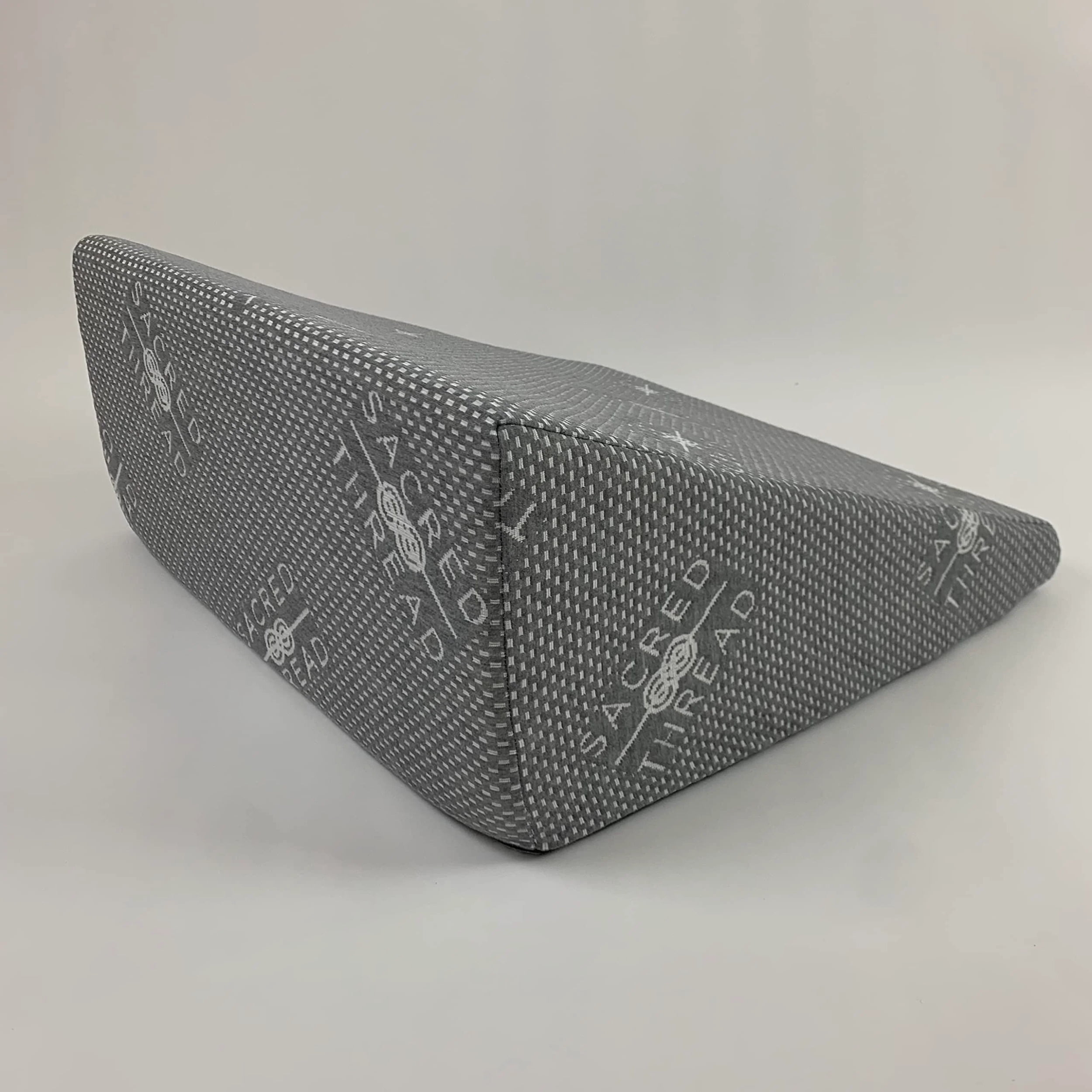Sacred Thread Memory Foam Wedge Pillow, 12" Elevated Triangle Pillow for Sleeping & Relaxing