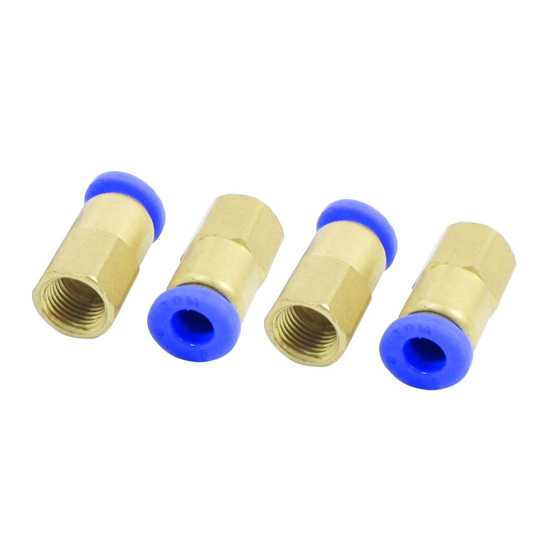 5Pc Pneumatic 1/2" Female Thread Stud to 6mm Hose Tube Push In Fitting Connector 