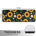 thumbnail image 5 of Kitchen Rugs Sets Of 2,DarkBlue Sunflower Bee Pattern Anti Fatigue Kitchen Mat Rugs Non Slip Washable,Decorative Kitchen Floor Mats for Kitchen,Sink,Laundry,17"x47"+17"x47", 5 of 5