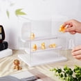 thumbnail image 3 of White Acrylic Display Case 3-Tier Assembled Clear Acrylic Action Figures Display Boxs Building Block Display Box Clear Display Case for Collection Action Figures Blocks Models, 3 of 7