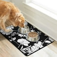 thumbnail image 2 of Country Floral Dog Food Mat - Farmhouse Bloom, Non-Slip Absorbent Pet Bowl Mat, 2 of 7