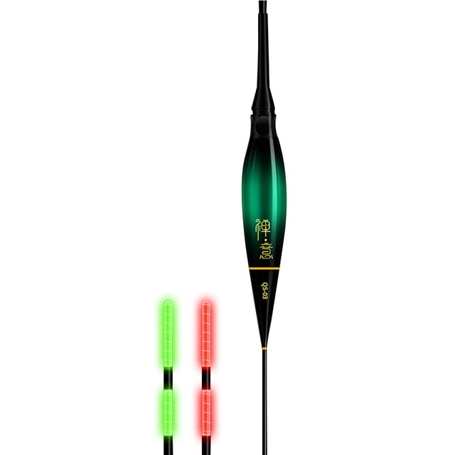 Bobbers luminosos 1 8 g para pescar con tubos luminosos LED (QS-O3)
