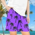 thumbnail image 2 of JoyHoop 2025 Girls Summer New Beach Shorts for Boys Coconut Tree Print Short Pants Children's Clothing Leaf Pattern Elastic Waist Kids Outfit, 2 of 4