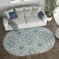 thumbnail image 6 of Madison Traditional 5' x 7' Oval Cream Polypropylene Indoor Area Rug, 6 of 7