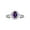 Amethyst, variant on Rings for Women 14K White Gold Ring Classic Halo Diamond Birthstone Ring 6X4MM Oval October Pink Ice Jewelry for Women Size 8